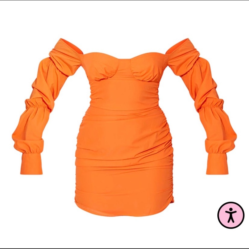 Orange Bodycon Dress